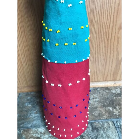 Vintage Handmade Ndebele doll Made In South Africa With Original Tag 18" - Picture 6 of 10